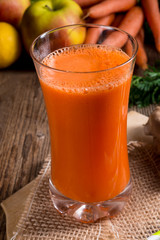 freshly squeezed carrot juice