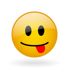 vector glass smile