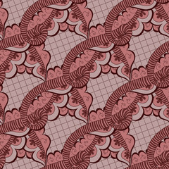 Abstract seamless doodle pattern