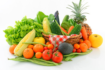 新鮮な野菜と果物