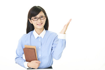 笑顔のビジネスウーマン