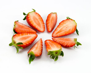 Strawberry isolated on white background