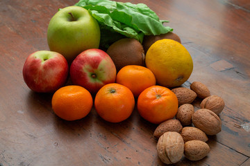 frutta, verdura e noci