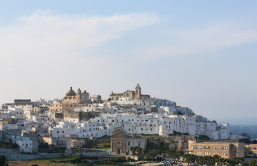 View on the center of Ostuni, Puglia, Italy