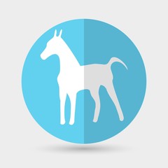 dog icon on a white background