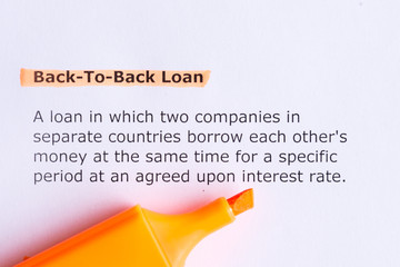 back to back loan