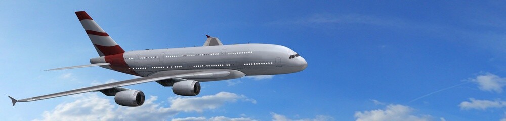 
Modern Passenger airplane in flight