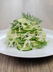 сabbage salad with cucumber