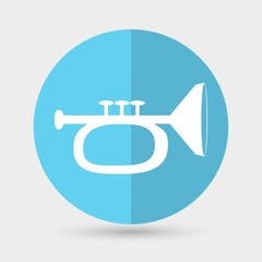 Vector illustration of trumpet
