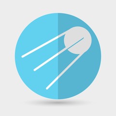 satellite station astronaut icon on a white background