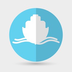 Yacht Icon on a white background