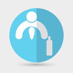 Business icon. Handshake on a white background