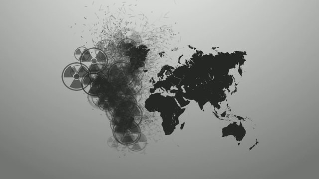 The spread of radiation on the ground