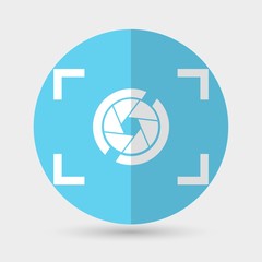 Camera icon on a white background