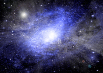 Stars of a planet and galaxy 