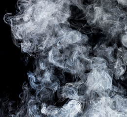 smoke on a black background