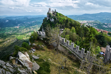 San Marino Castle Wide Angle View