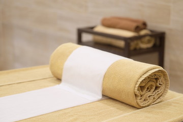 Interior of a massage room in a spa
