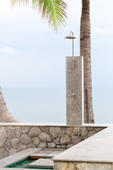 Fototapeta premium outdoor shower by the sea