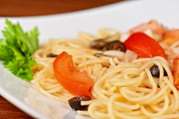 Pasta with vegetable