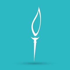 Burning torch icon
