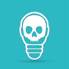 Light bulb vector icon