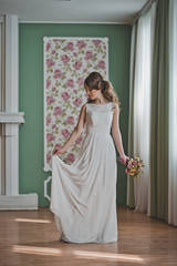 Fototapeta premium Fine dress on the girl 2692.