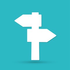 Obraz premium blank road sign icon