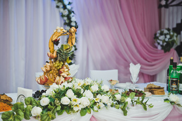 Hall for celebration of a wedding banquet 2779.