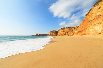 A view of a Praia da Rocha in Portimao, Algarve region, Portugal