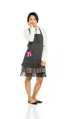 Fototapeta premium Model isolated depressed boredom