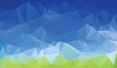 green blue abstract low poly background