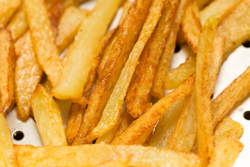 french fries background, closeup shot