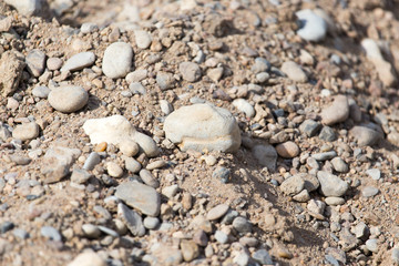 Stones on the ground