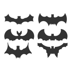 Bats icons set