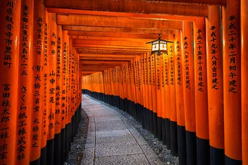 Wall murals Kyoto Fushimi Inari shrine in Kyoto, Japan