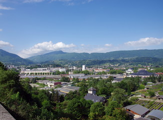 vue sur la cluse de chambéry