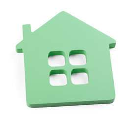 Toy house isolated on white