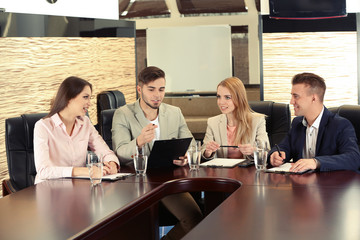 Business people working in conference room
