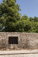 Fototapeta na wymiar The Alamo - Festungsmauer