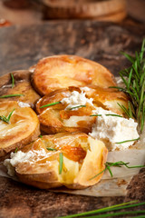 Baked potatoes with rosemary