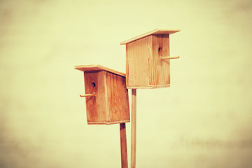 Wooden birdhouse