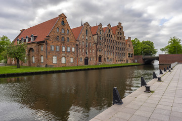 Old salt warehouse in Lubeck, Germany.