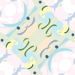 Blue and Pink Abstract Pattern