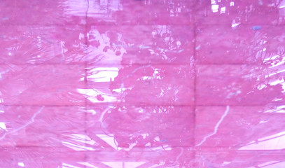 Pink reflection background. Water surface reflecting