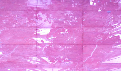 Pink reflection background. Water surface reflecting