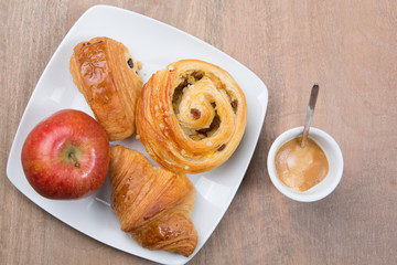 A  Sunny and tasty morning breakfast