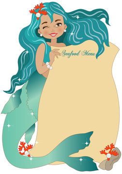Mermaid with Seafood Menu 