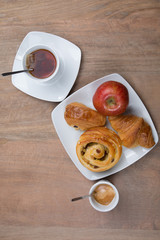 A  Sunny and tasty morning breakfast