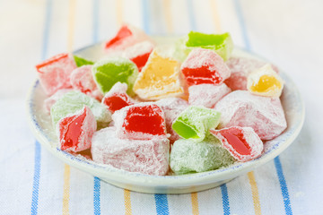 Loukoumi, Greek / turkish traditional delight 